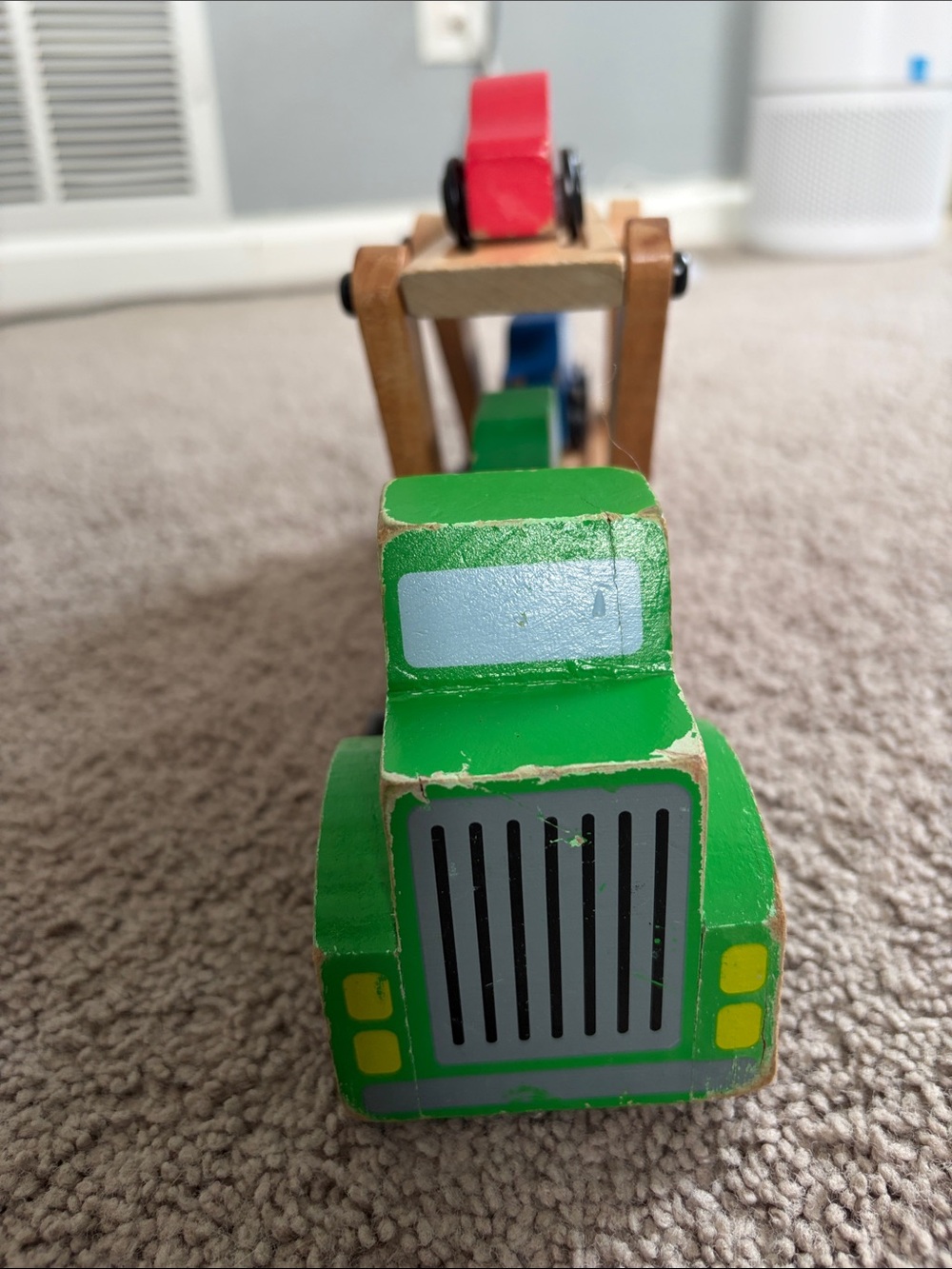 Melissa & Doug Car Carrier Truck & Cars Wooden Toy Set - Picture 2 of 3